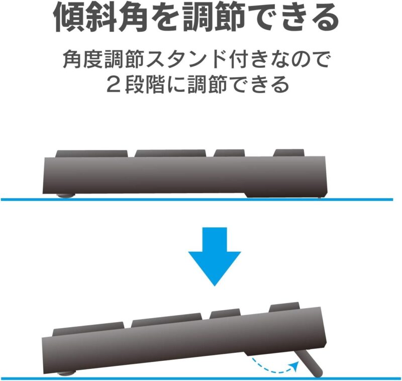 ELECOM ワイヤレス薄型キーボード＆マウスセット（ブラック） - Image 3